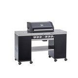 BBQ Videro G4-SL avec ilot cuisine, 30mbar noir
